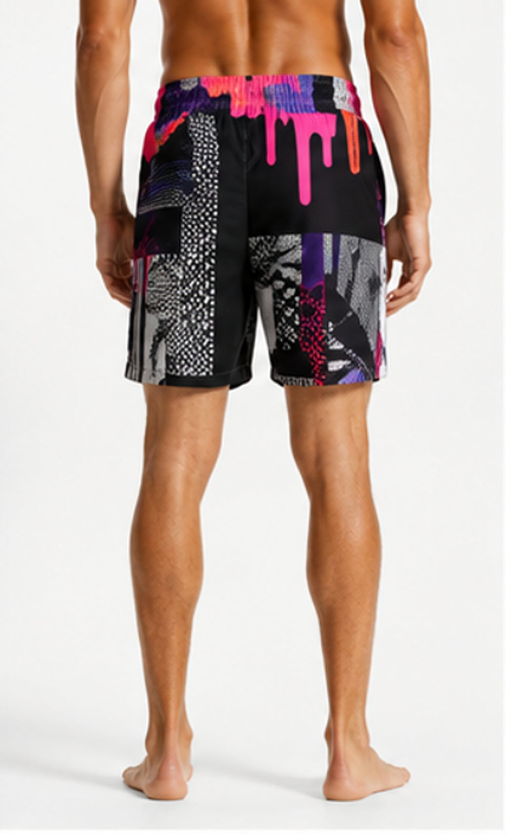 Neon Collision Swim Shorts