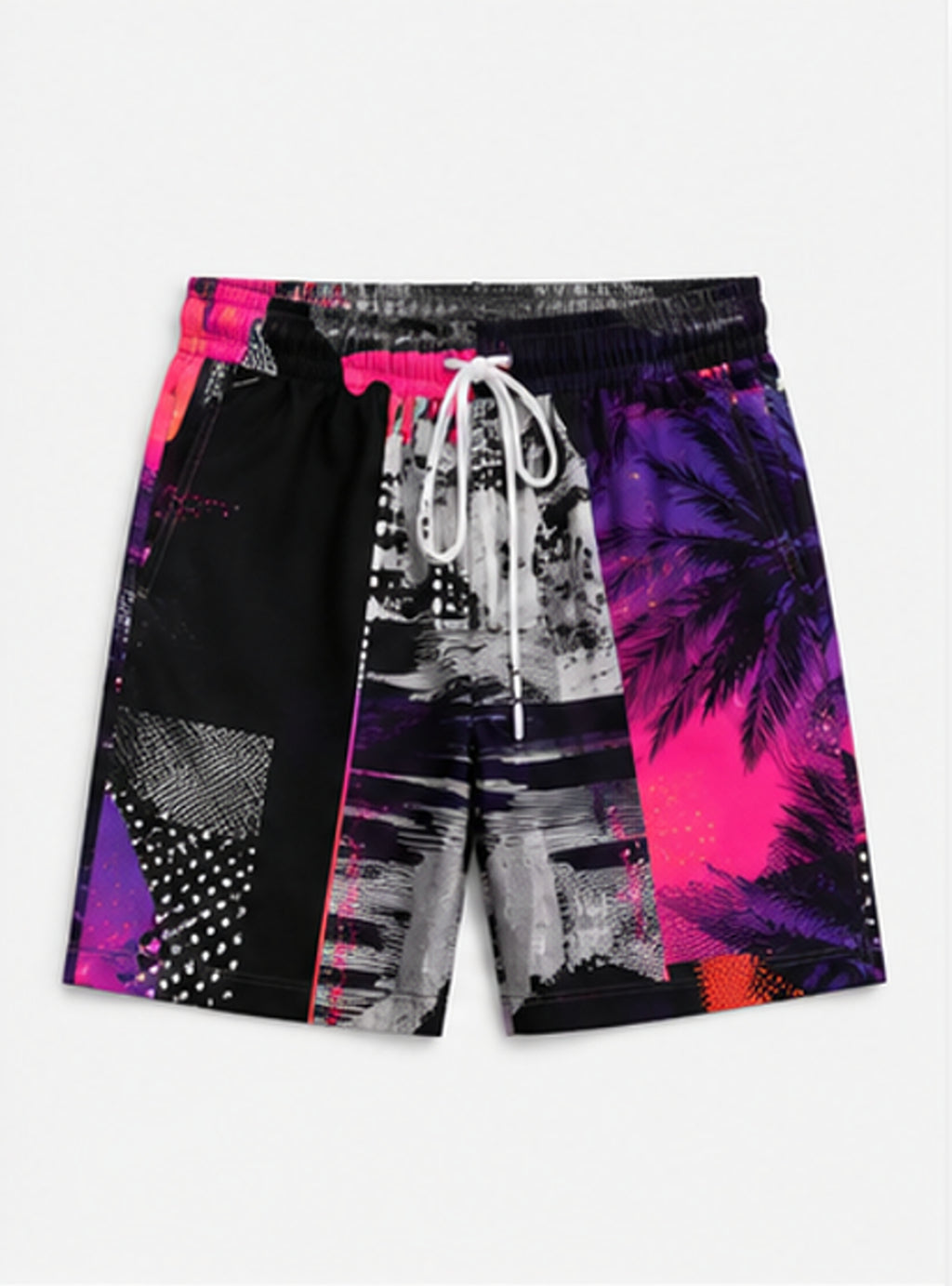 Neon Collision Swim Shorts