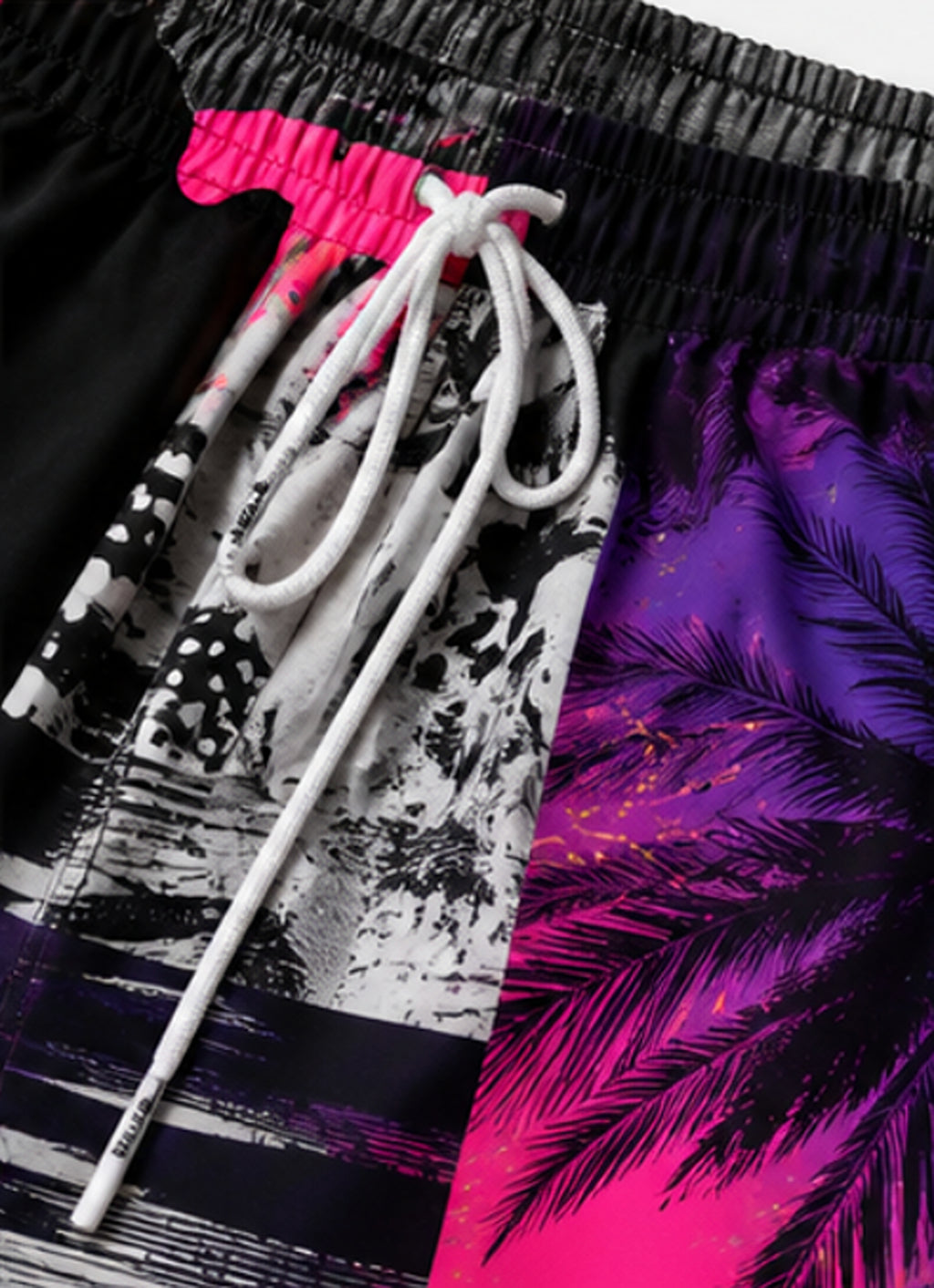 Neon Collision Swim Shorts