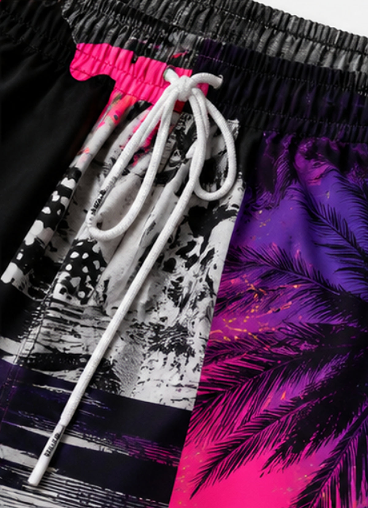 Neon Collision Swim Shorts