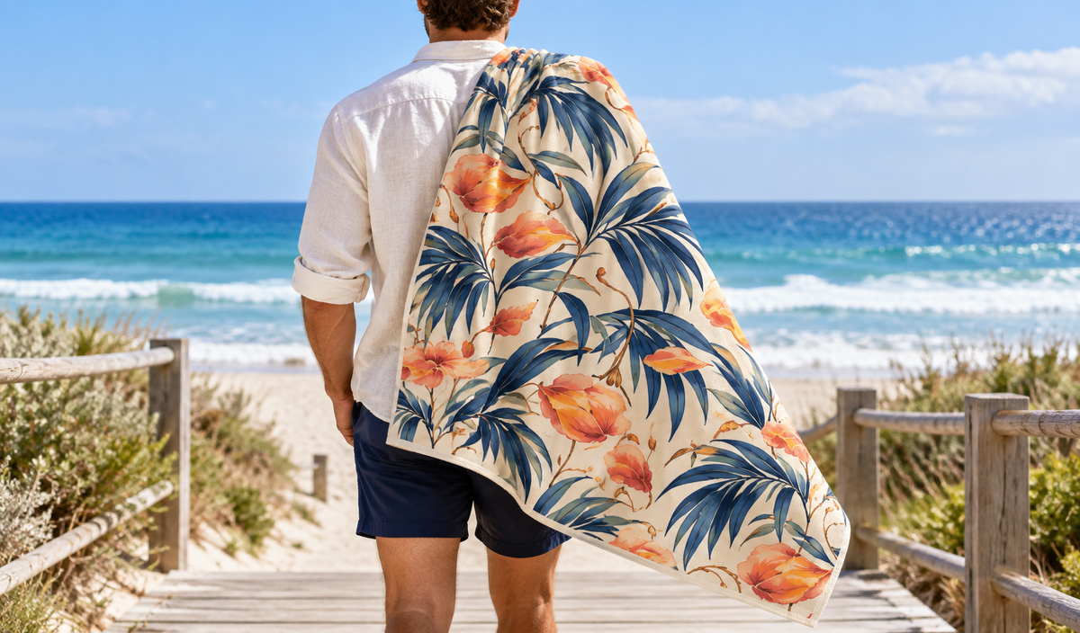 Peach Paradise Beach Towel