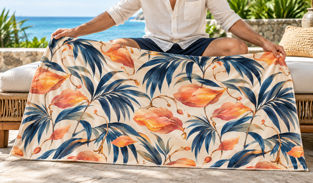Peach Paradise Beach Towel