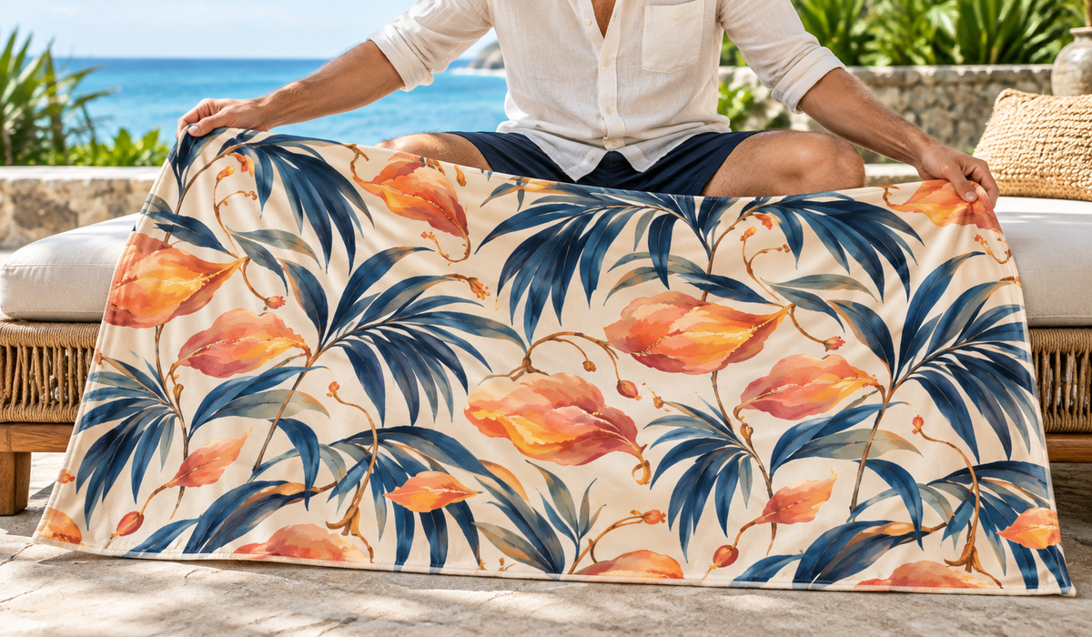 Peach Paradise Beach Towel