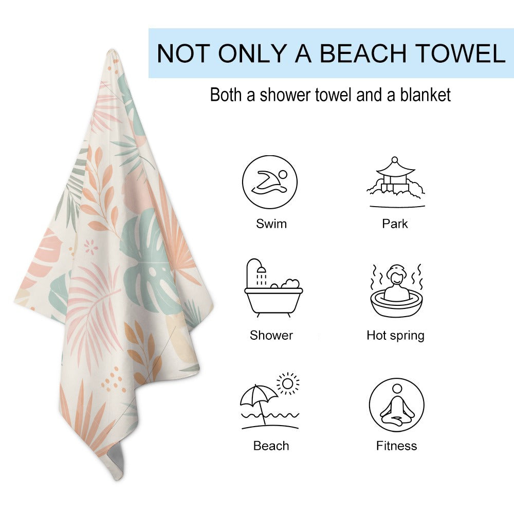 Soft Tropics Beach Towel