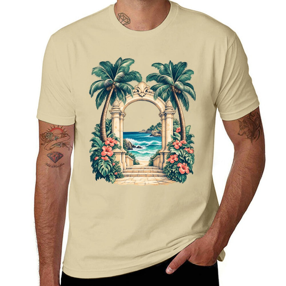 New 150g Men's  Short Sleeve T-shirt