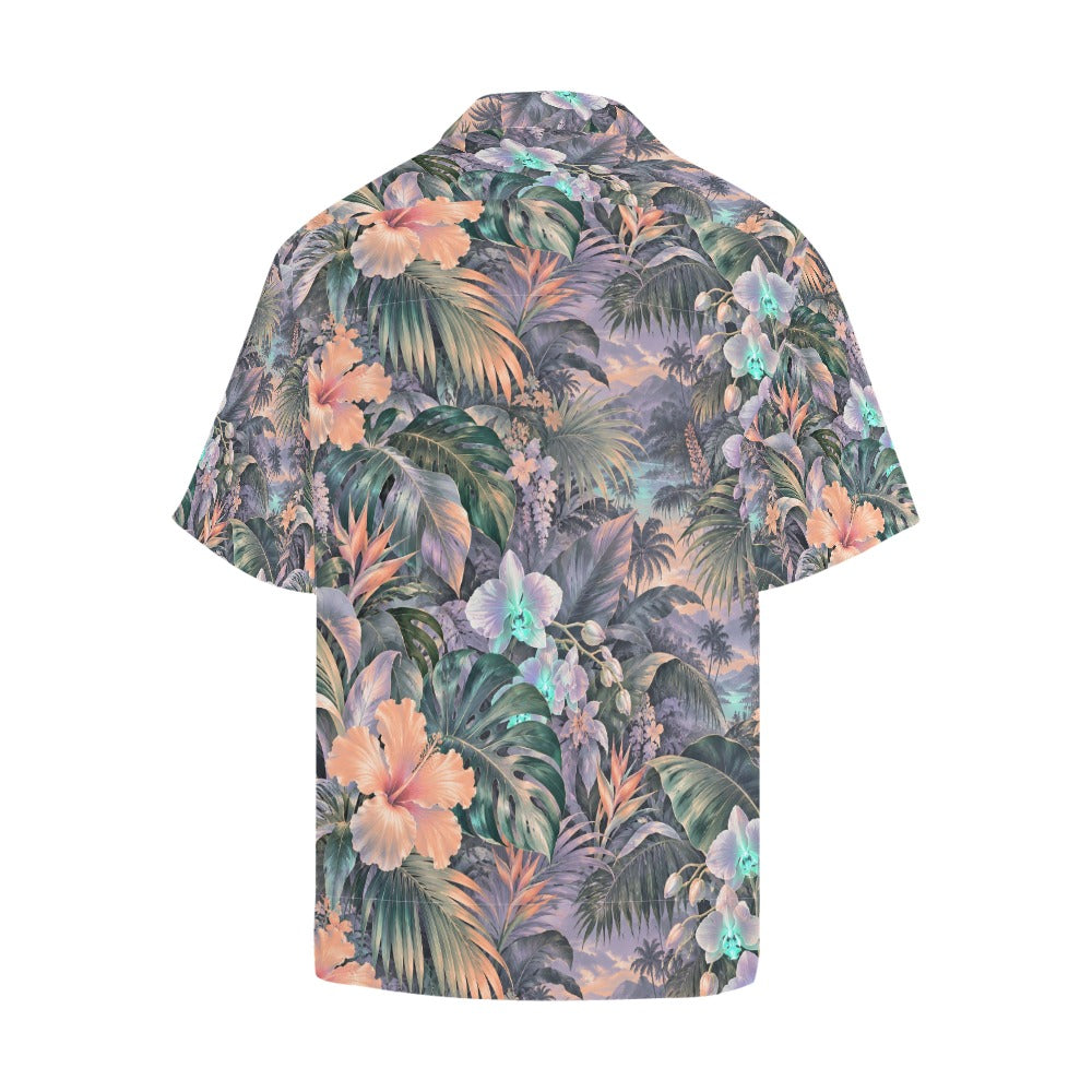 Dusky Hibiscus Hawaiian Shirt