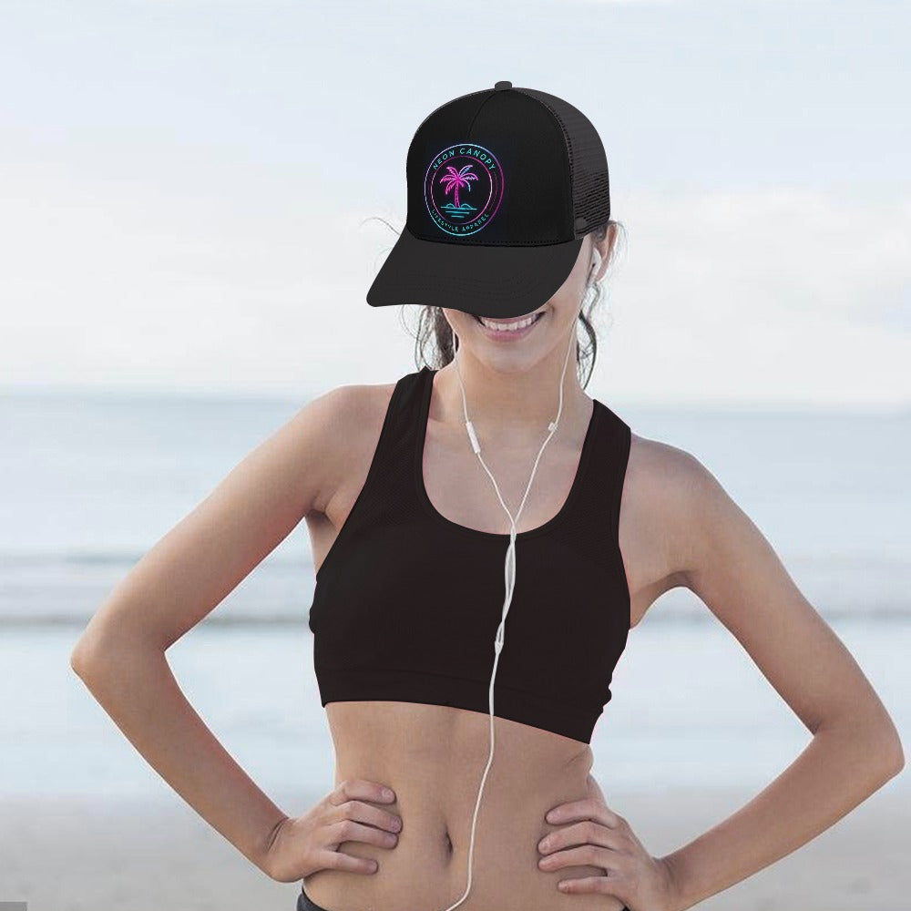 Neon Palm Trucker Hat