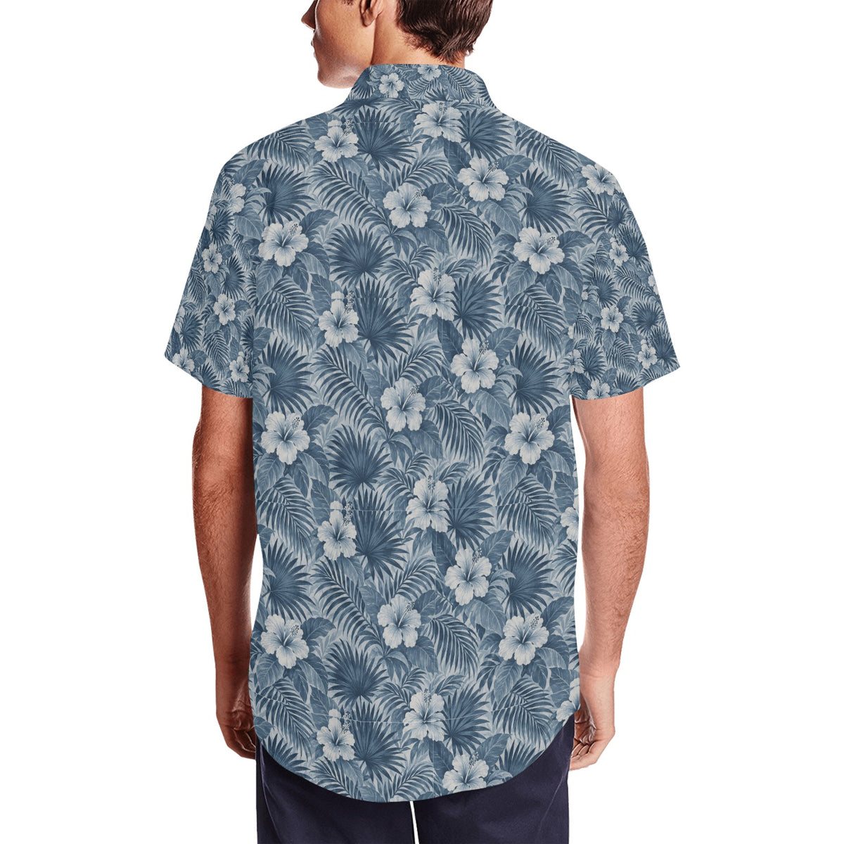 Men's Short Sleeve Shirt With Lapel Collar (Model T54)