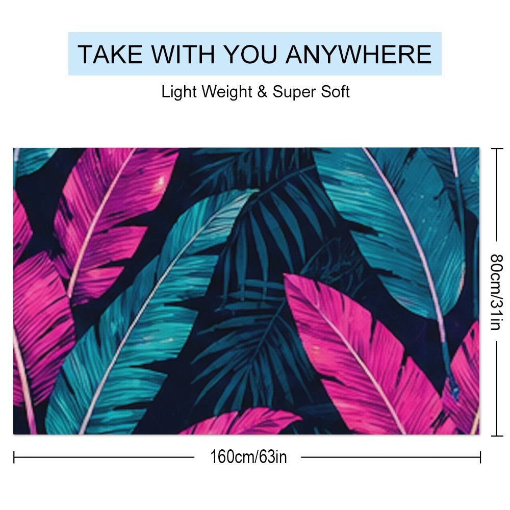 Electric Palm Beach Towel