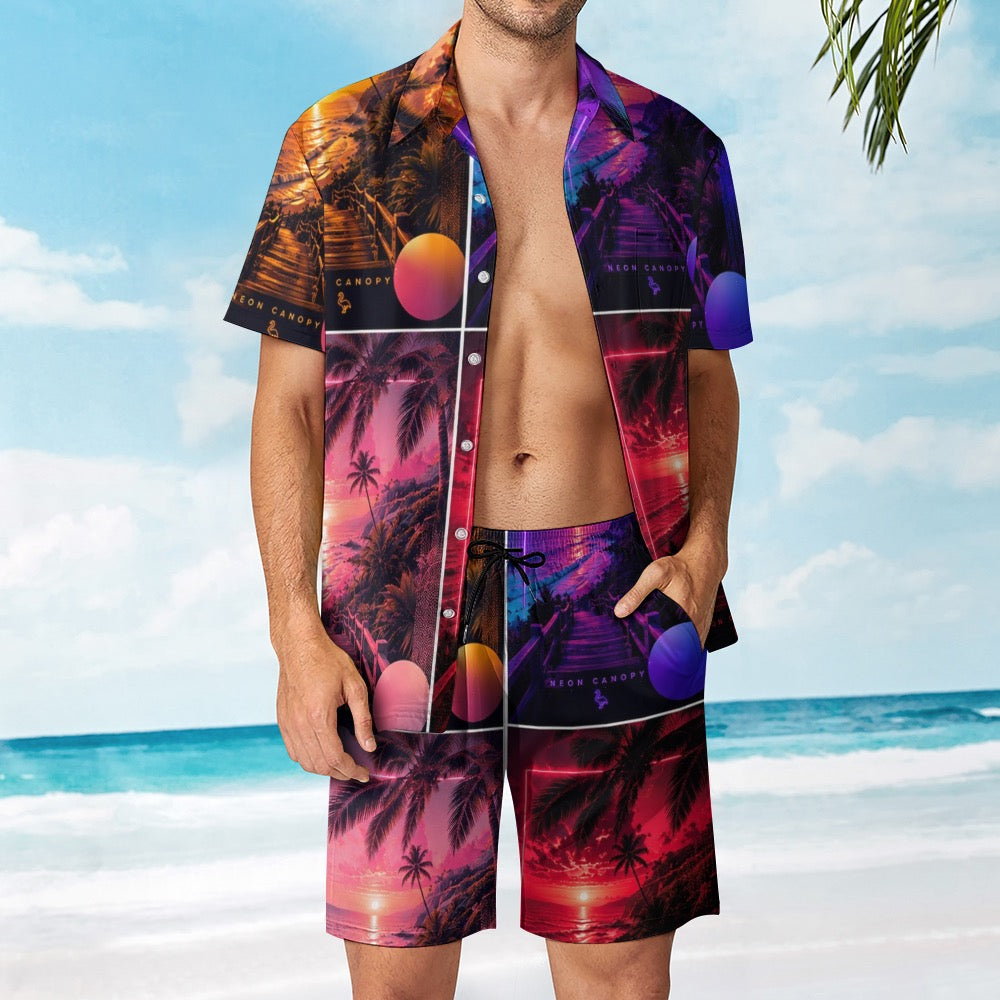 Midnight Tropics Beach Set