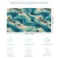 Lagoon Marble Beach Towel