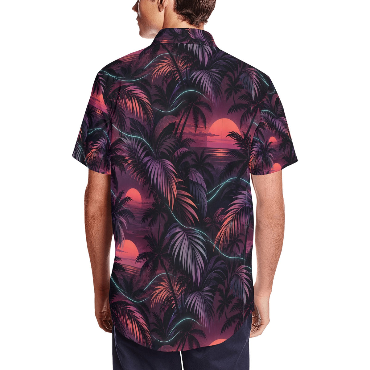 Men's Short Sleeve Shirt With Lapel Collar (Model T54)
