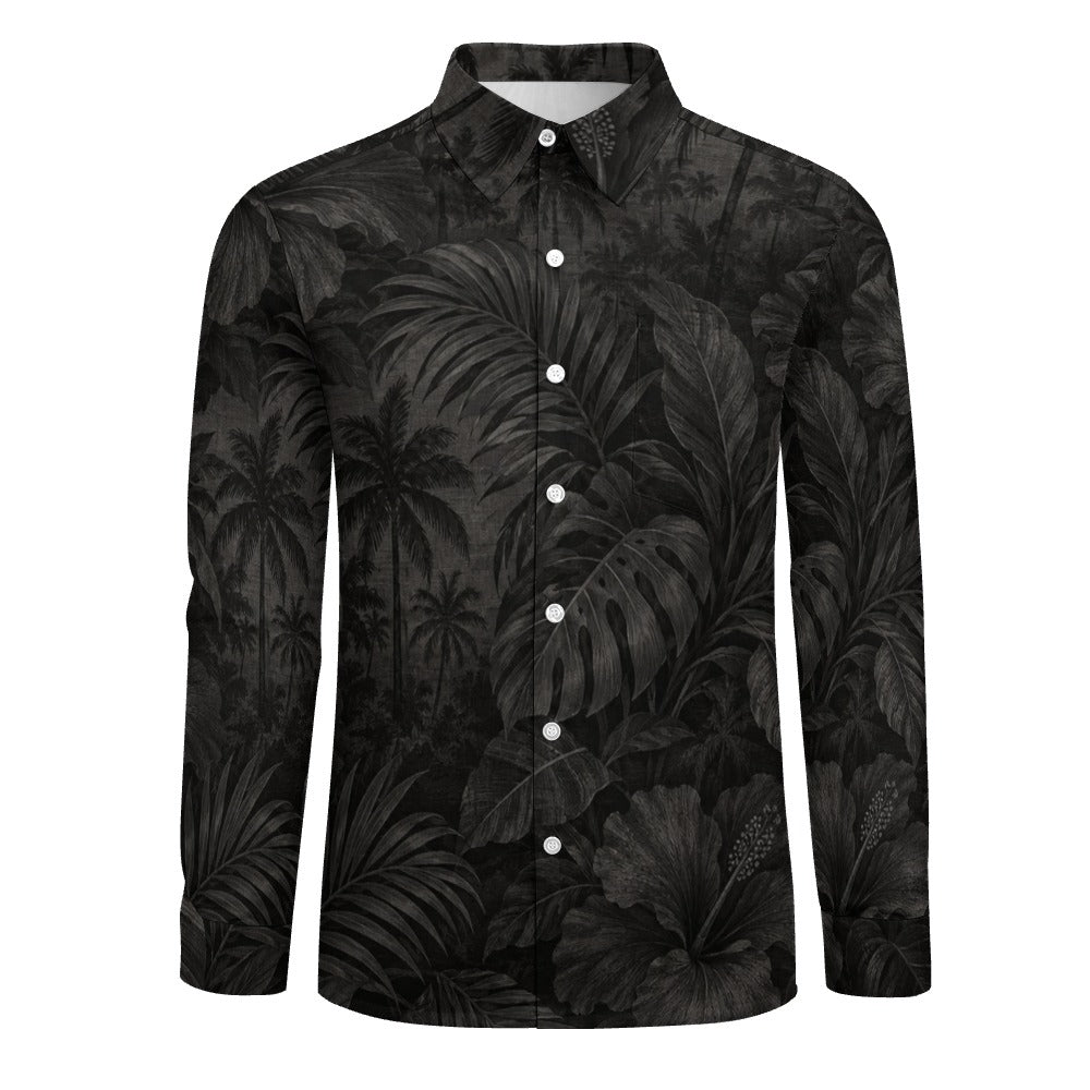 Peach Velvet Casual One Pocket Long Sleeve Shirt