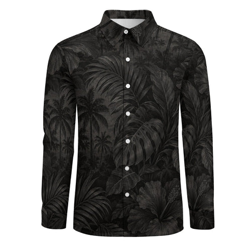 Black Palm Long Sleeve Shirt — front view