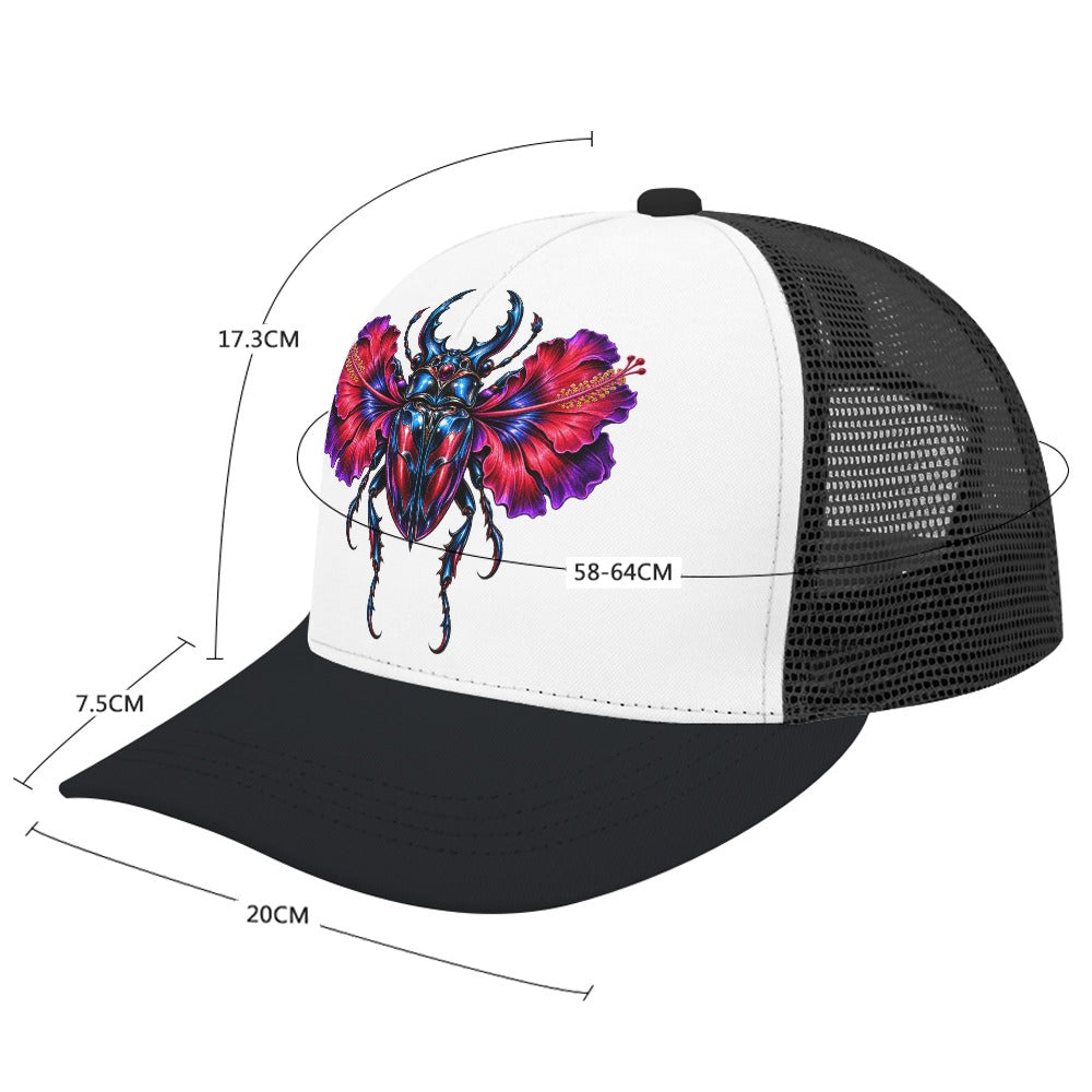 Crimson Crest Trucker Cap