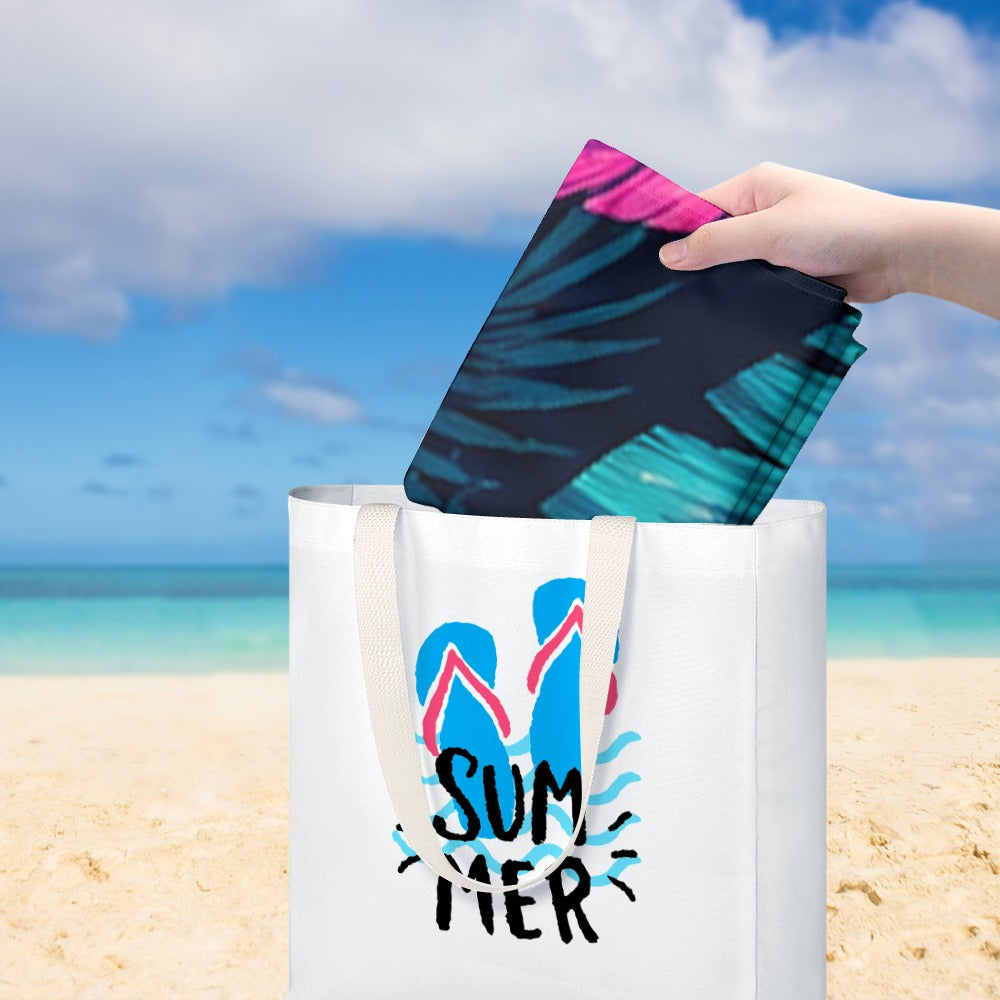 Electric Palm Beach Towel