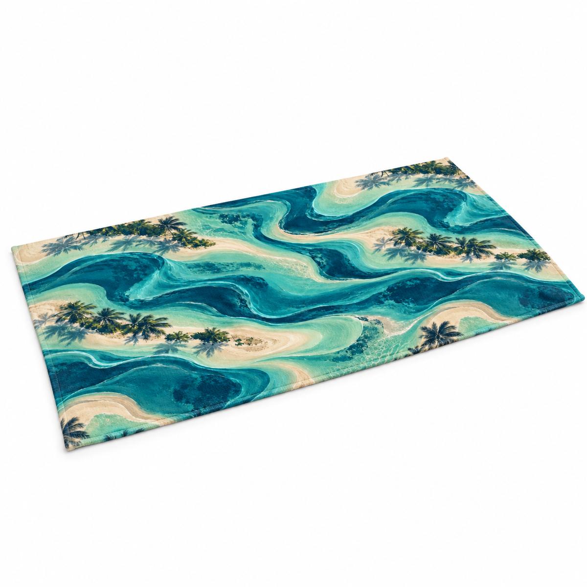 Lagoon Isles Beach Towel — edge view