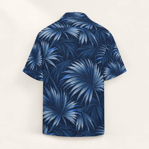 Blue Hour Hawaiian Shirt back view