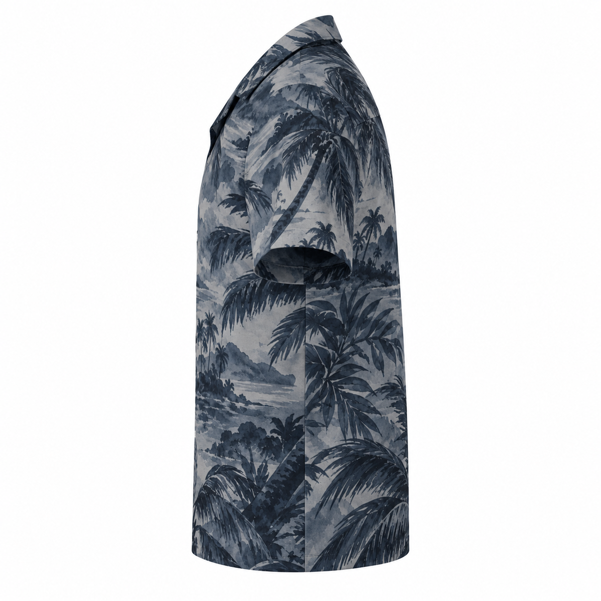 Midnight Palms Cuban Collar Shirt — side view