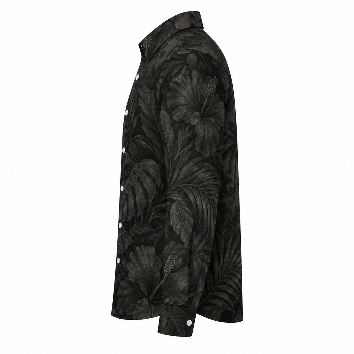 Black Palm Long Sleeve Shirt — side view