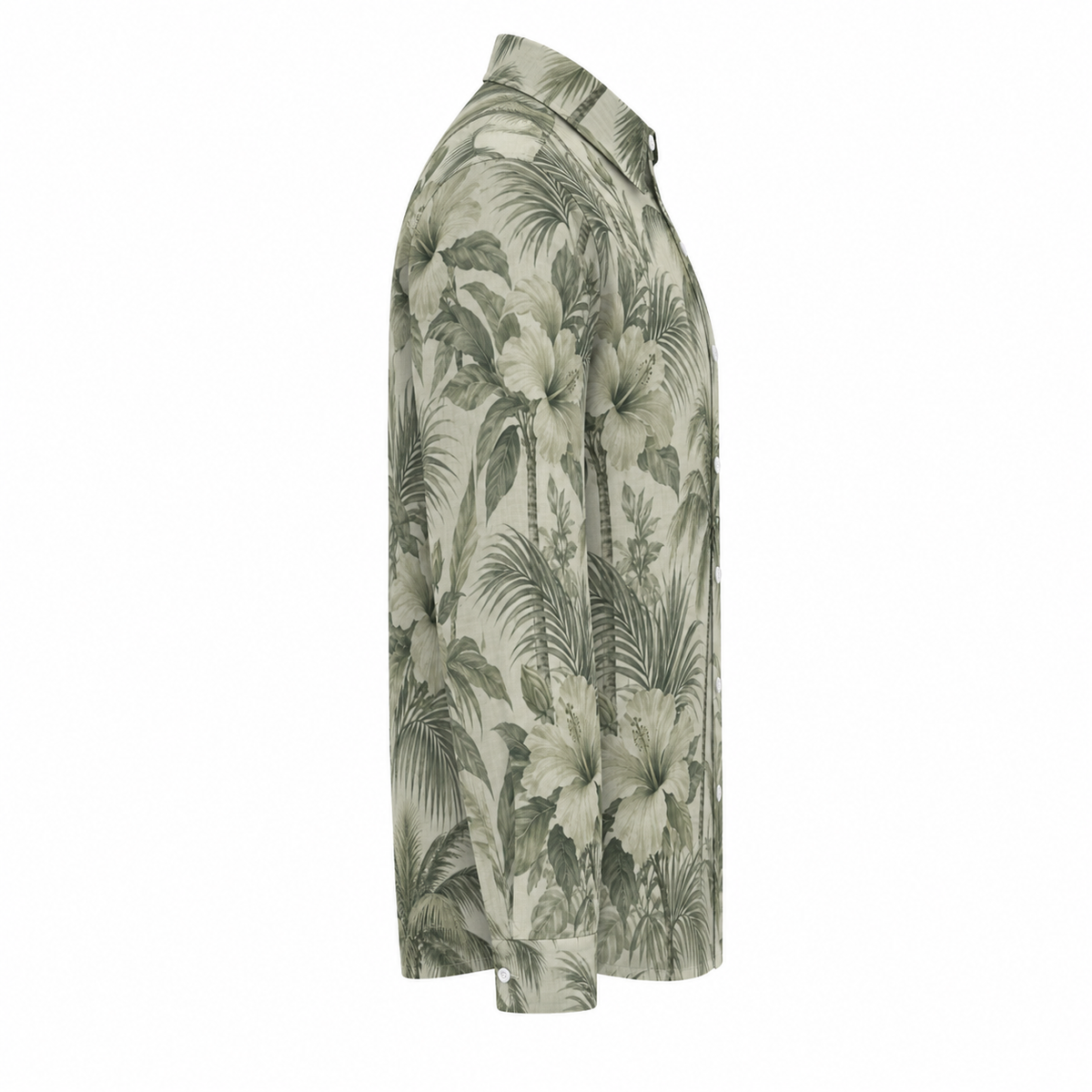 Sage Palms Long Sleeve Shirt — side view